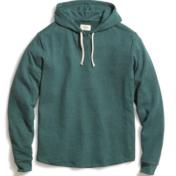 Marine Layer Double Knit Hoodie in Green Gables - Mens Size Medium - Picture 1 of 7